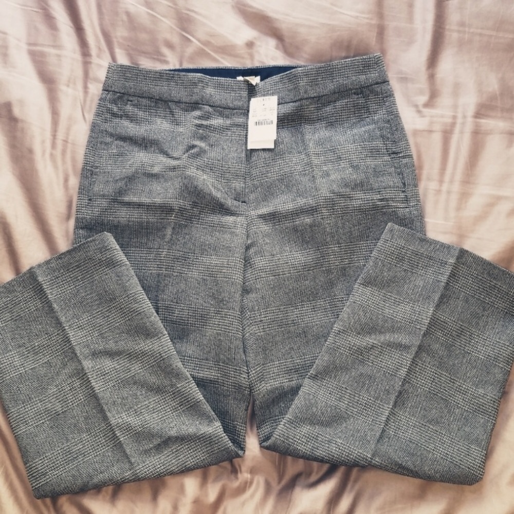 J. Crew cropped plaid pants NWT